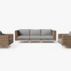 Contemporary Wicker Garden Sofa